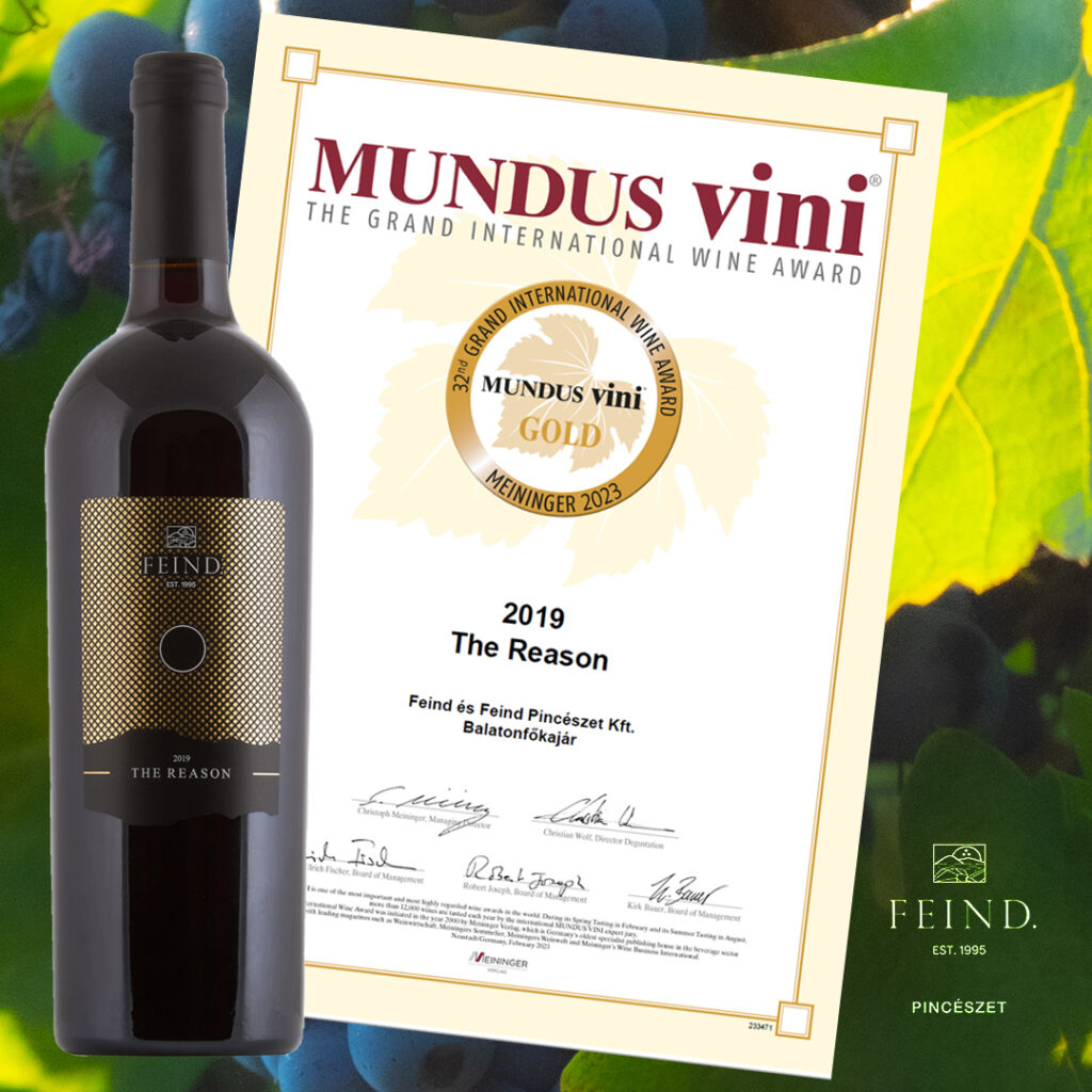 Feind The Reason Mundus Vini gold 2023 Hungary