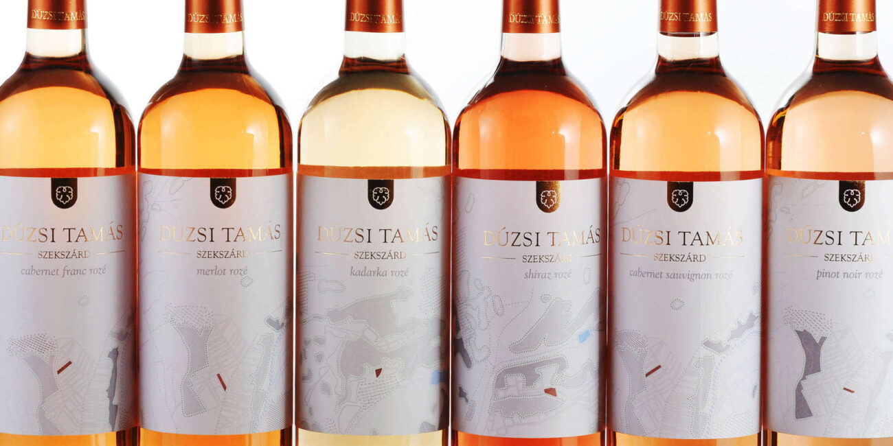 Dúzsi rose wine selection Szekszárd Hungary