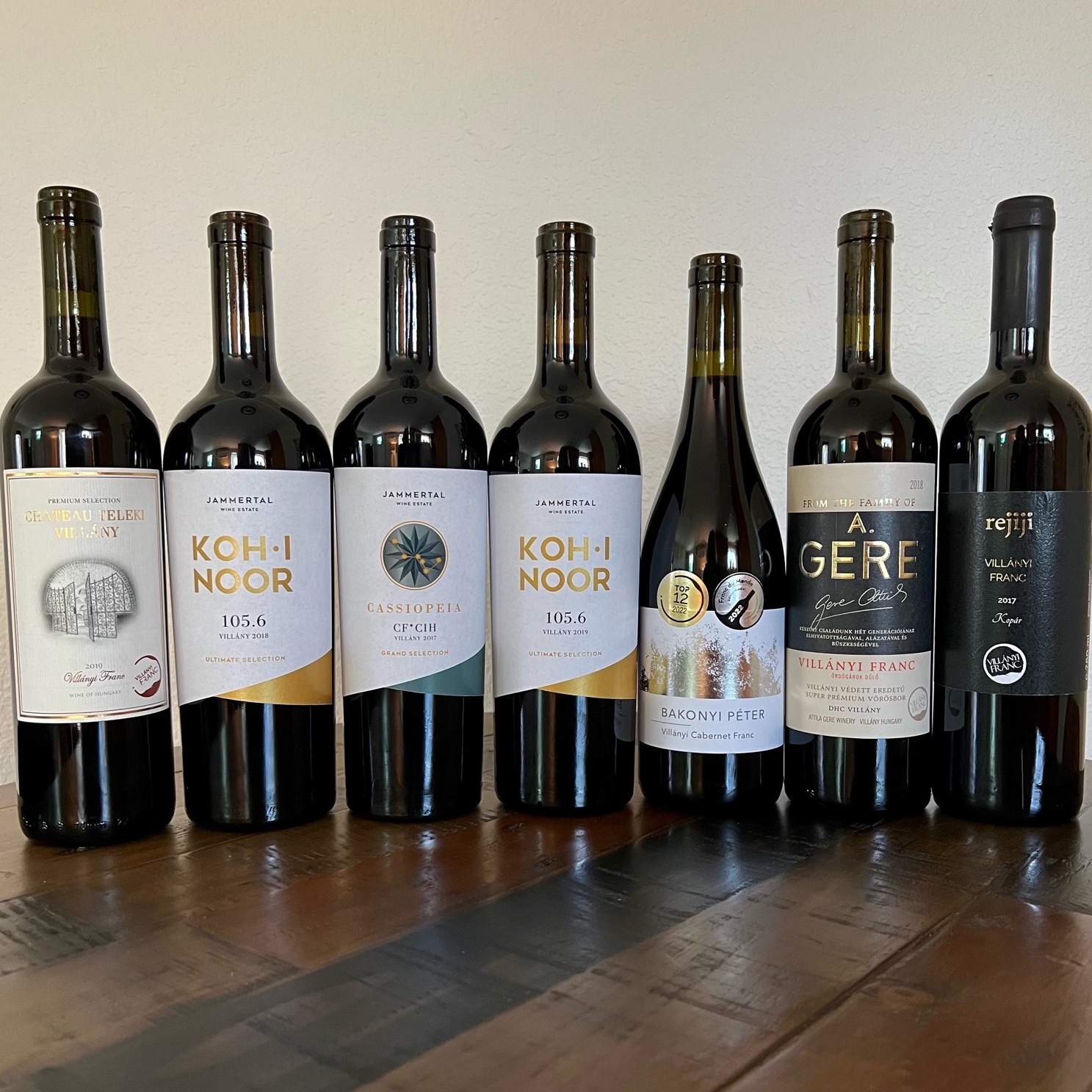 Californian Cabernet Franc competition 2023 Hungarian medal winners
