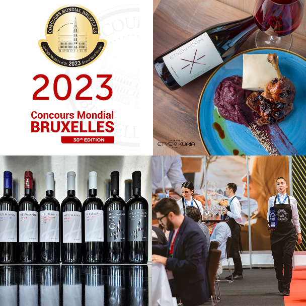 Concours Mondial de Bruxelles 2023 Etyeki Kúria Pinot Noir and Heumann wines Hungary