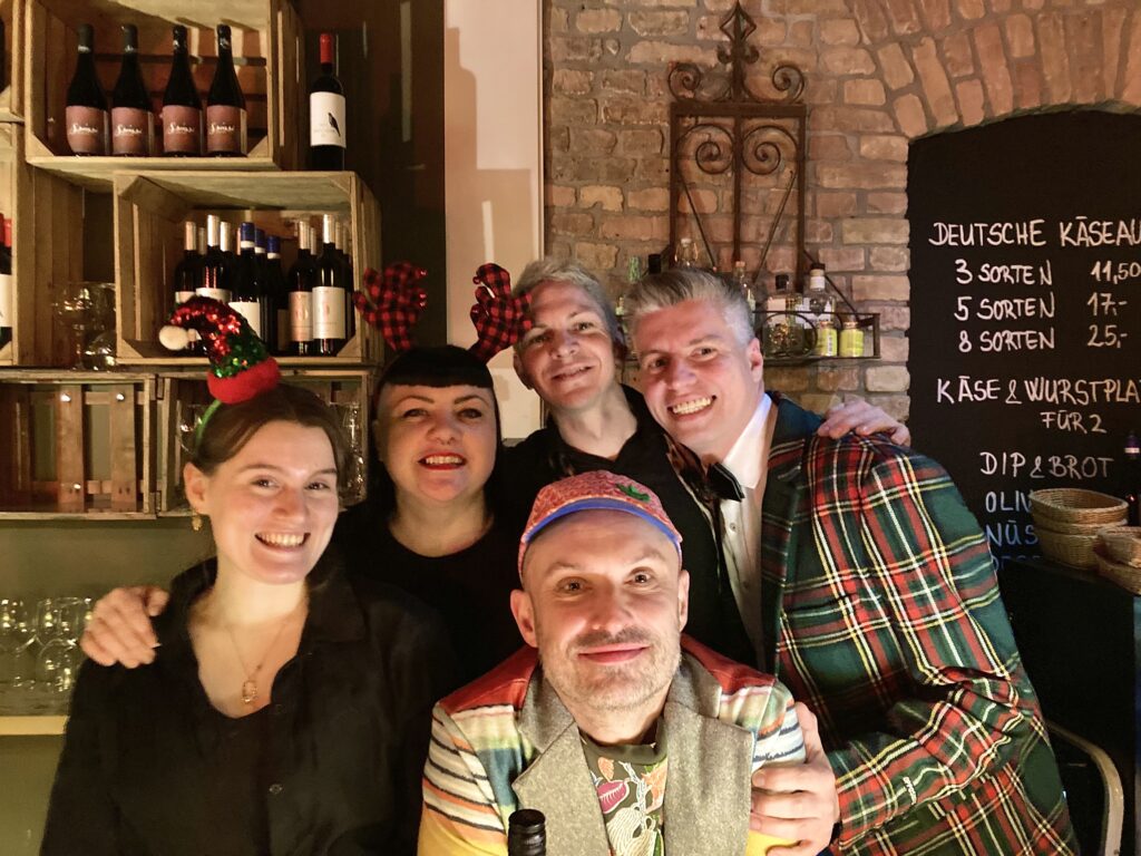 Noble Wine bar Berlin team Christmas