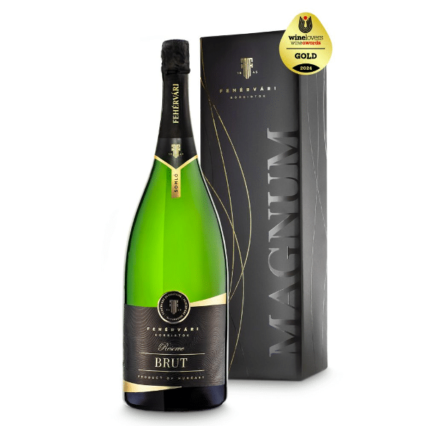 Fehérvári Magnum Brut sparkling wine, Somló, Hungary, gold medal, Winelovers Wine Awards