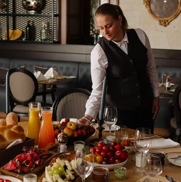 Andrássy hotel breakfast, Tokaj, Hungary