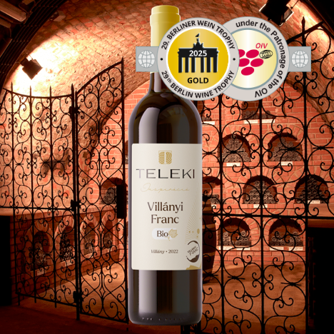 Teleki Villányi Franc Bio Hungary gold medal, Berliner Wine Trophy