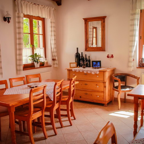 Diófa guesthouse, Villány Hungary, dining room