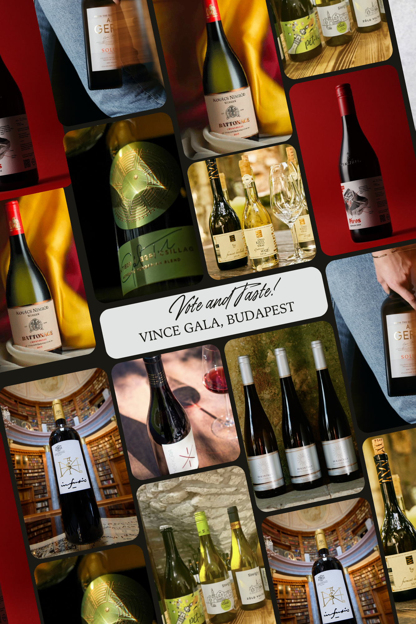 Vince Award nominated wines Hungary 2025 Vince gala wine event 8 November