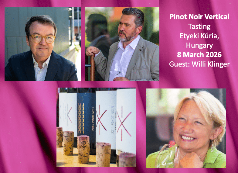 Etyeki Kúria Pinot Noir Vertical Tasting 8 March 2026 Hungary