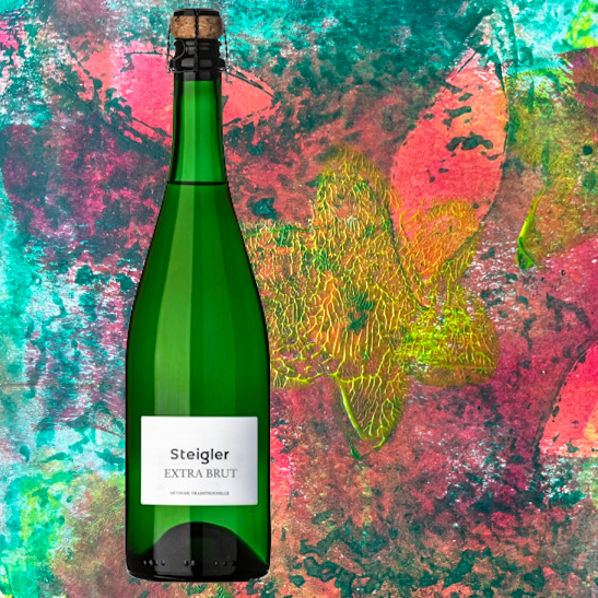 Steigler Extra Brut 2023 sparkling wine Zöldveltelini Sopron