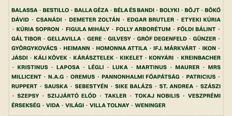 bortavasz-wineries-bortarsasag-event-tasting-2026-march Bortársaság spring tasting exhibitors names