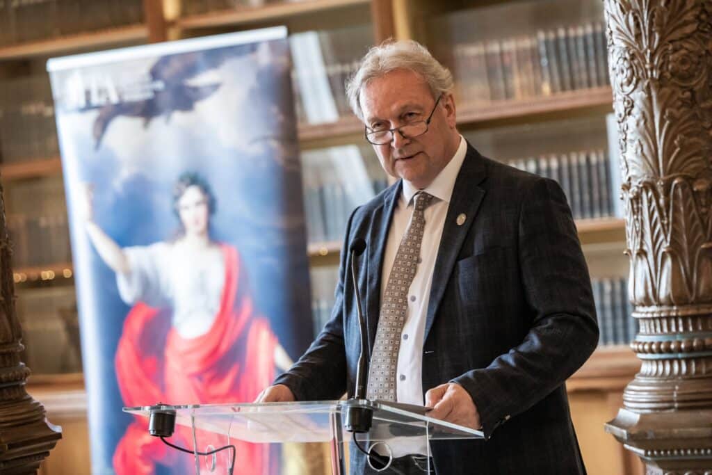 Tamás Freund, president of the Hungarian Academy of Sciences