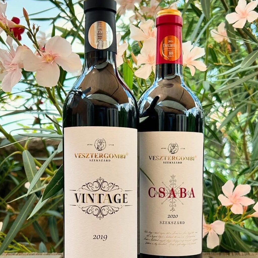 Vesztergombi Vintage and Csaba Szekszárd Hungary red wines