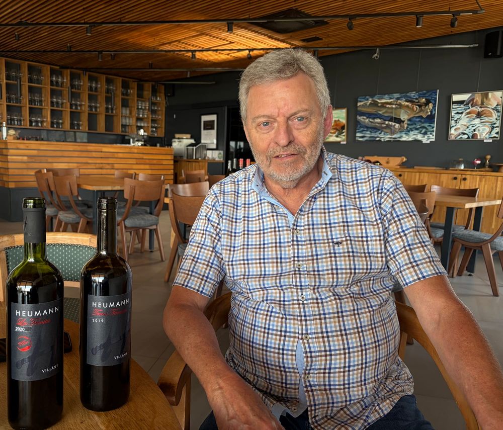 Erhard Heumann winery owner in Villány, Hungary