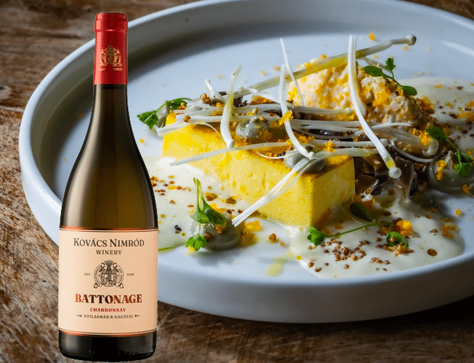 Szaletly restaurant Budapest Kovács Nimród Winery Battonage Chardonnay