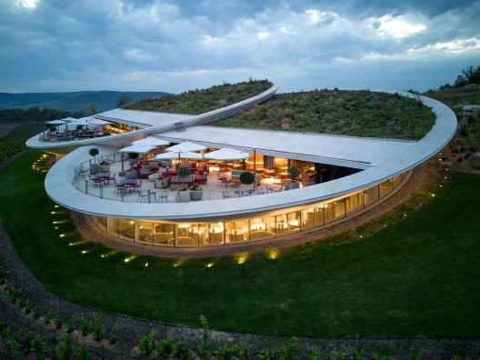 Sauska Tokaj estate building Padi restaurant Hungary