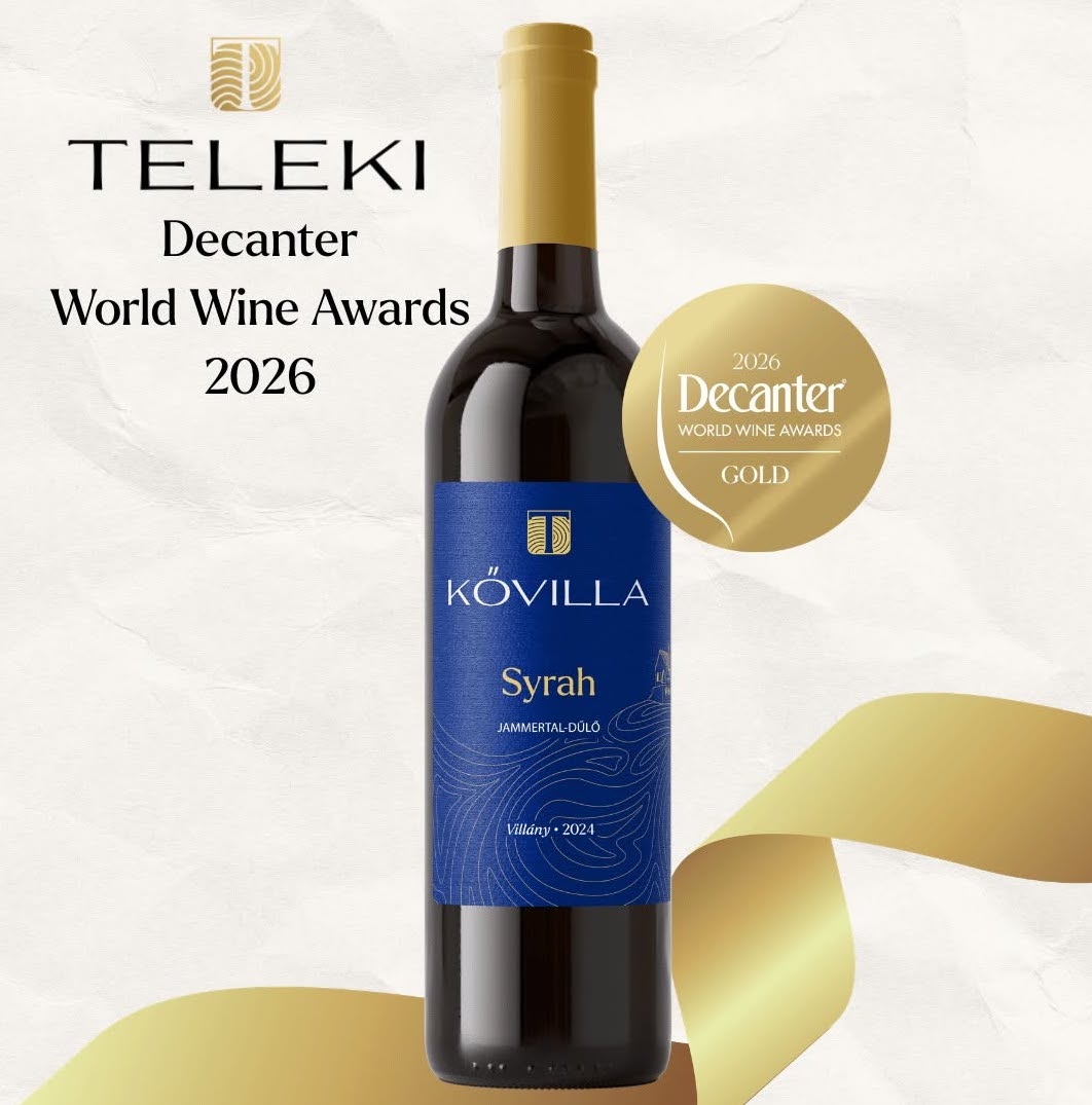 Teleki Kővilla Syrah decanter Gold medal 2026