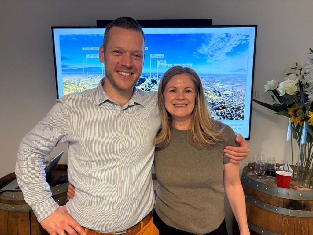 Zoltán Heimann with Christina in Alberta