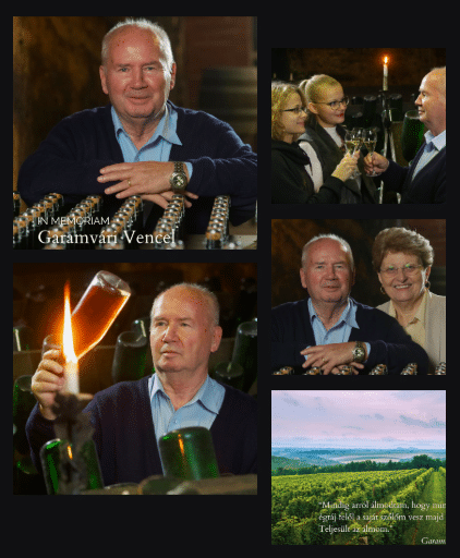 Vencel Garamvári winemaker passed away, balaton, Hungary