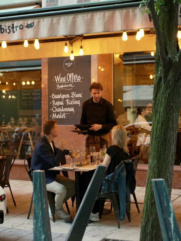 Hoppá Bistro and Babarczi wines by the glass