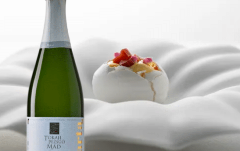 Michelin star 42 Restaurant Esztergom, Hungary, Barta Furmint sparkling wine, Tokaj, Hungary