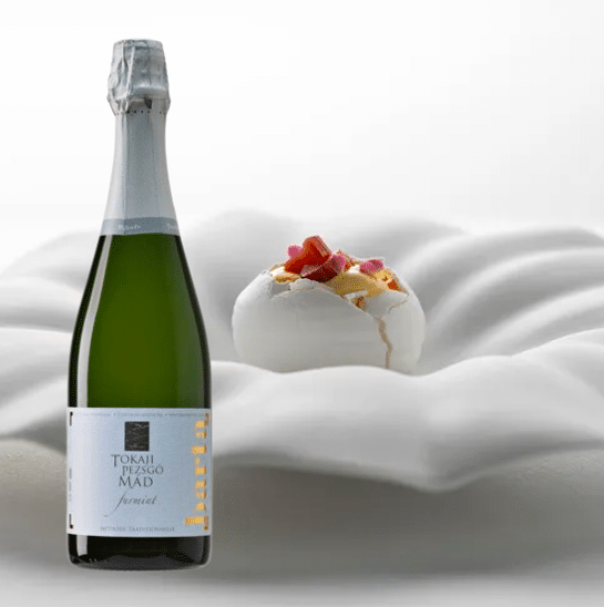 Michelin star 42 Restaurant Esztergom, Hungary, Barta Furmint sparkling wine, Tokaj, Hungary